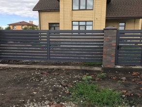 Забор жалюзи 72 метра фото в Ивантеевке